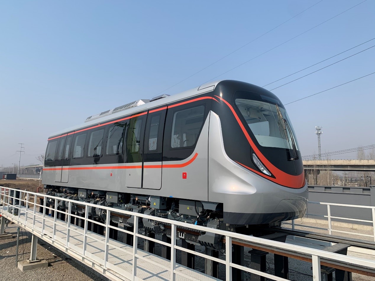 The Production of Maglev Tram Prototype is Completed at Hebei Manufacturing Workshop